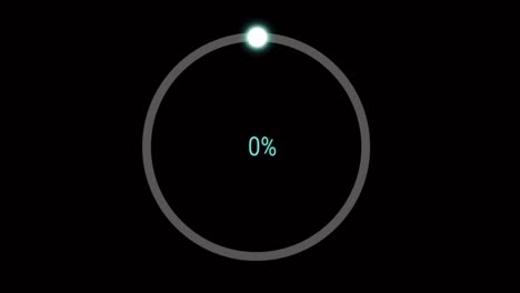animation blue loading circle.