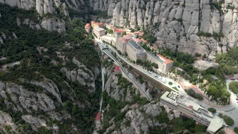 Aerial-views-of-Montserrat-mountain-range-in-Catalonia