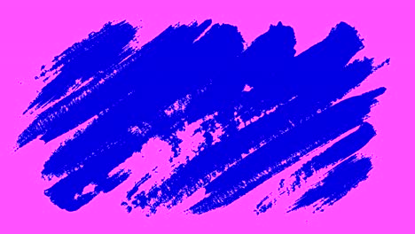 abstract blue paint strokes on magenta background