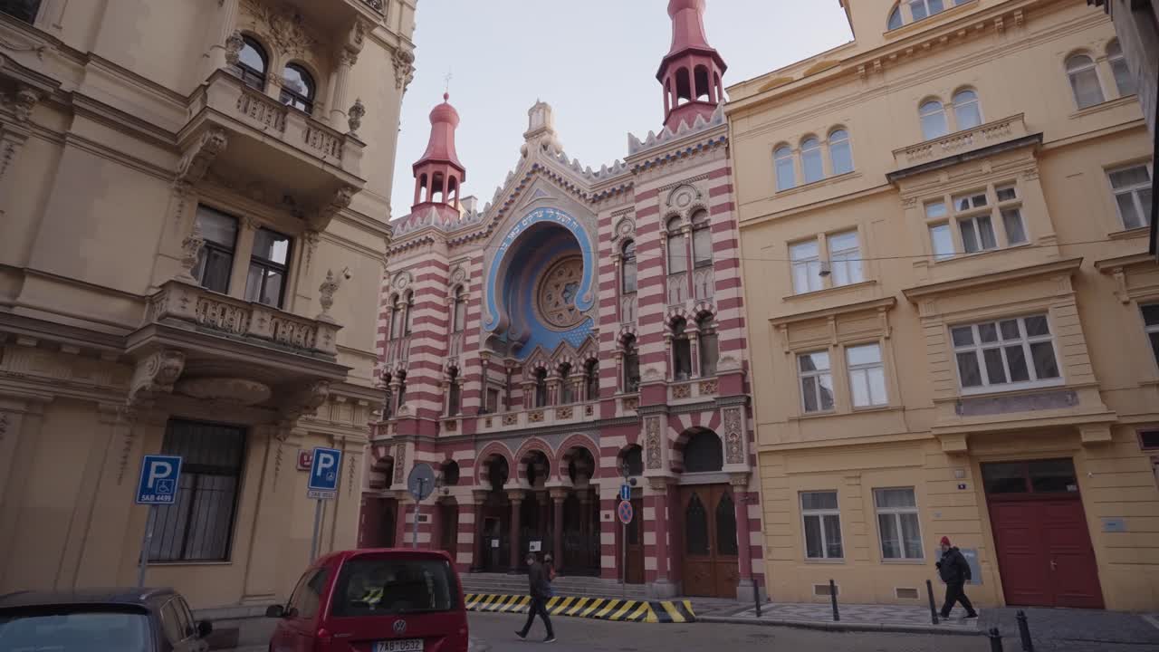 View of a Synagogue in Prague