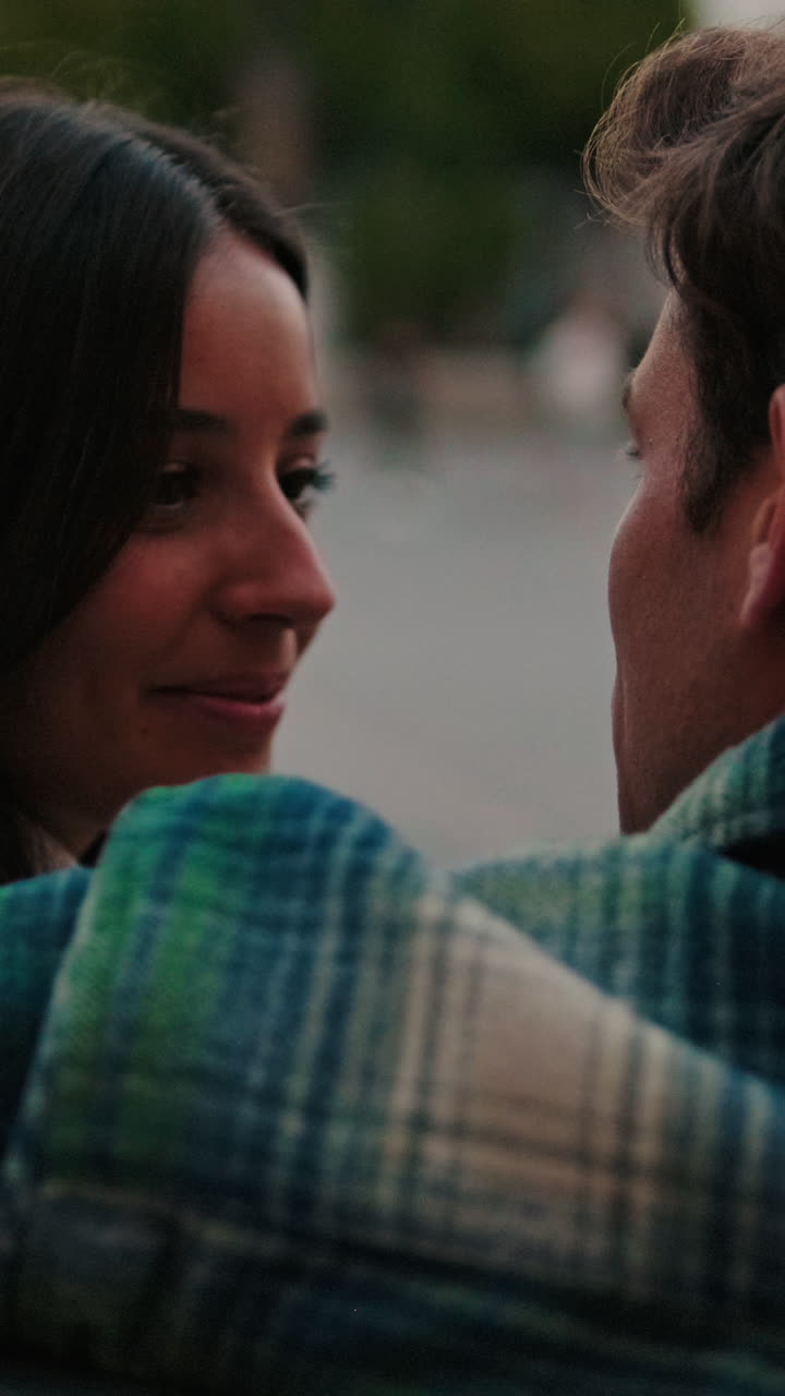 Couple Shares Kiss in Seville