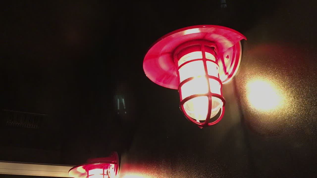 Industrial light flickering in rapid fashion