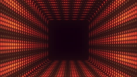 immersive digital art mesmerizing tunnel with red and white squares