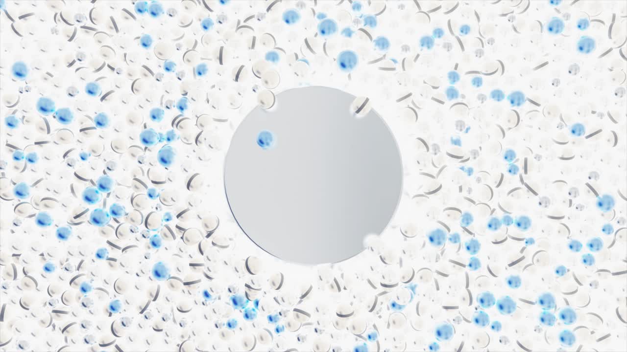 원과 구를 가진 추상적인 배경