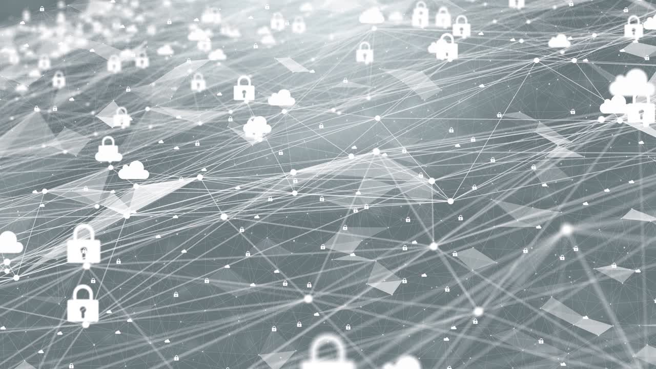Technology data binary code network conveying connectivity Loop Animation