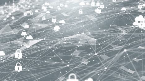 technology data binary code network conveying connectivity loop animation