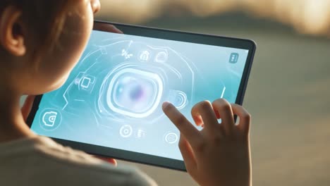 child using tablet