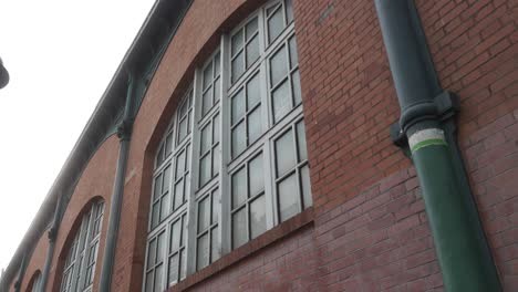 architectural building window of a industrial storage facility in paris