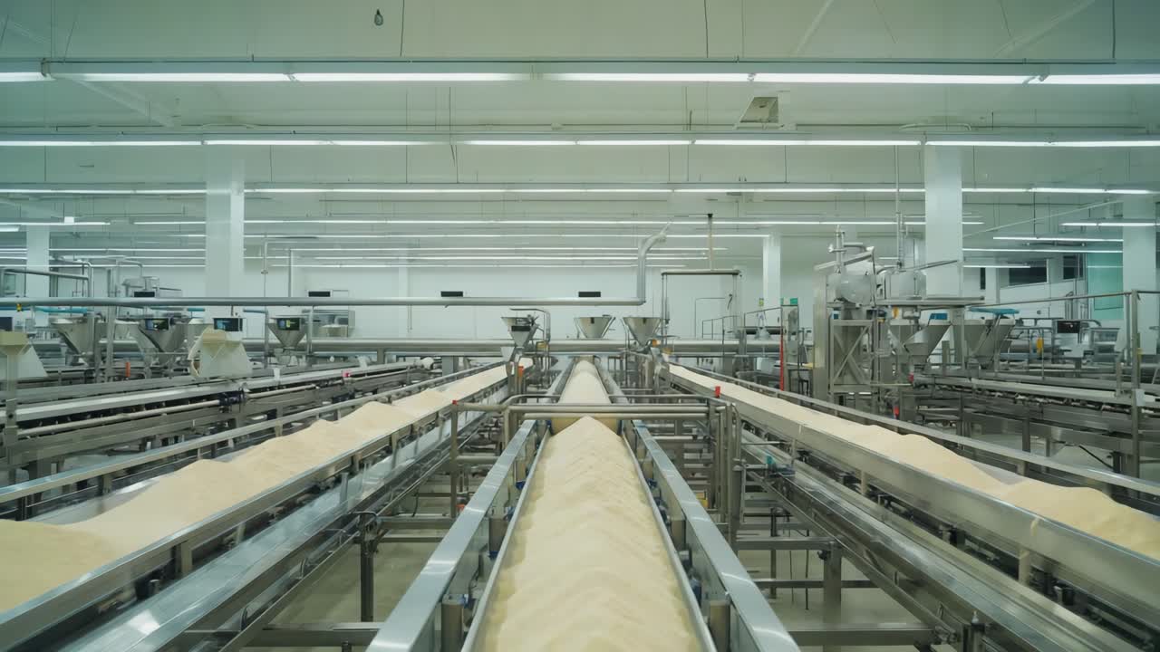 Automated Conveyor Belts in a Factory