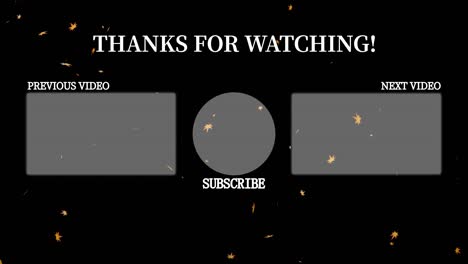 autumn leaves particles youtube end card ending screen motion graphics