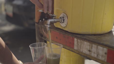 bebida de té venezolano en la calle