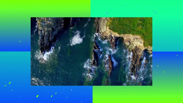 Dynamic Video Transitions Featuring Nature Landscapes and Text Overlays