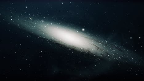 4k una gran galaxia espiral, el universo