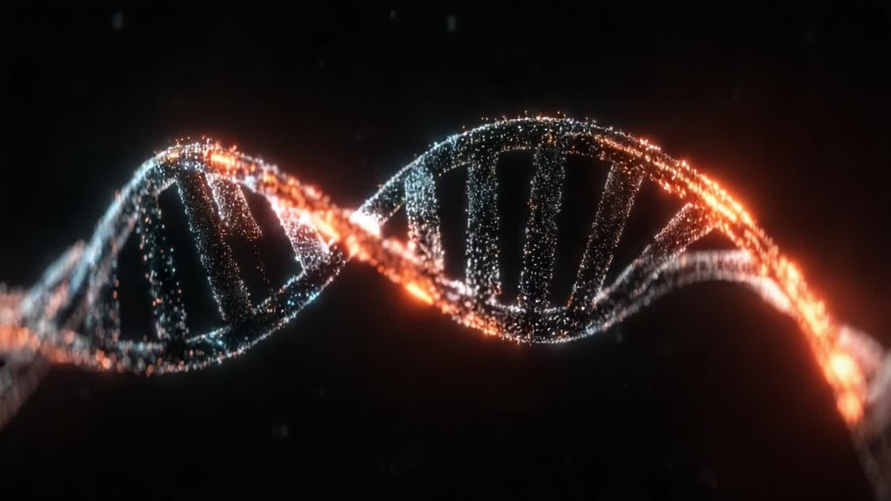 A Captivating Visual Journey Through the Elegance of DNA's Helical Structure, Illuminating the Intricacies of Genetic Information and Molecular Dynamics