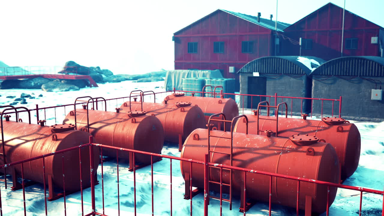 북극 연구 기지 연료 저장소