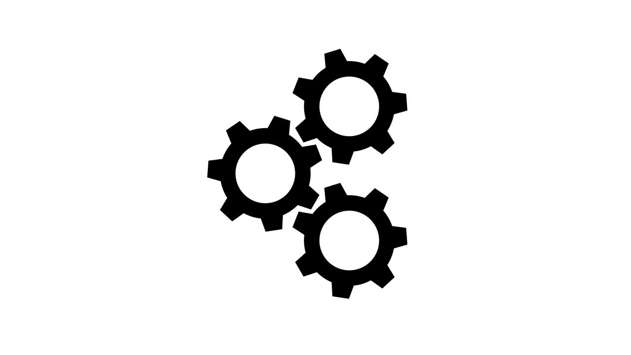 rotación de trabajo del engranaje, gráfico de movimiento de resolución de 4k