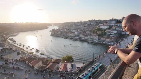 sunset over porto, portugal: stunning panoramic views of the douro river