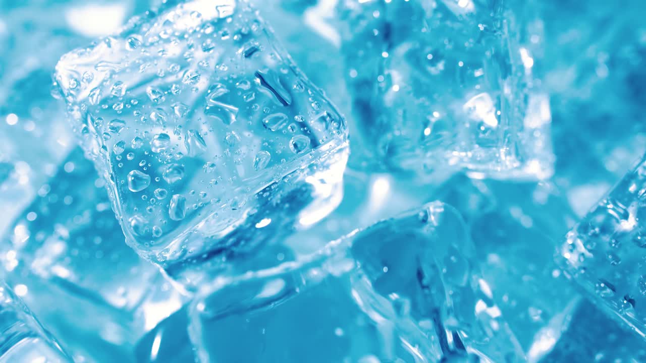 얼음 조각 근접 촬영, 추상적인 배경입니다.