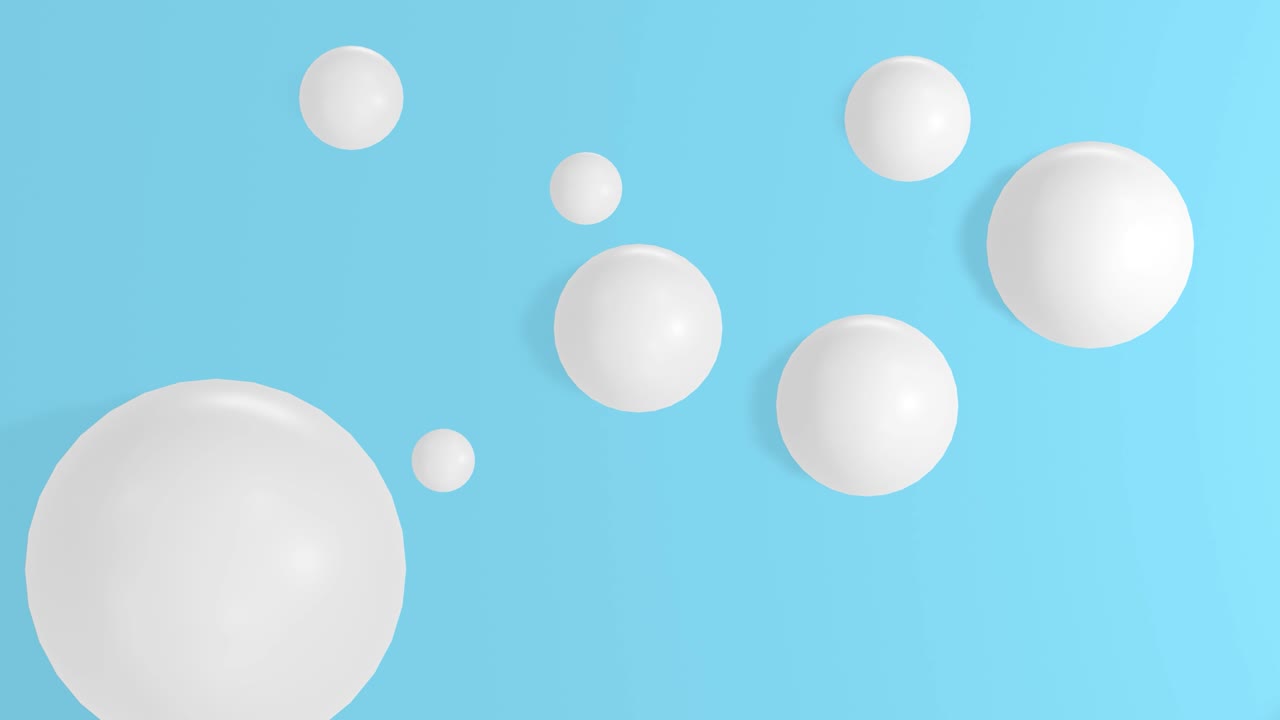 부풀어오르고 터지는 거품 - 3d 애니메이션