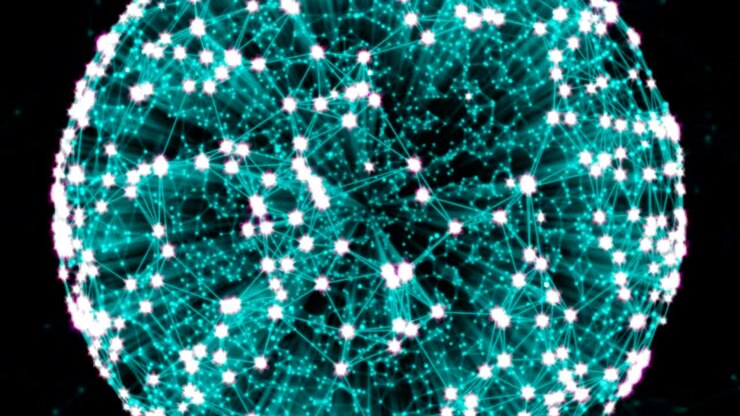 Sfondo astratto di tecnologia futuristica. Sfondo animato astratto di fantasia