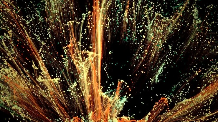 4K Fumo organico e particelle di polvere.