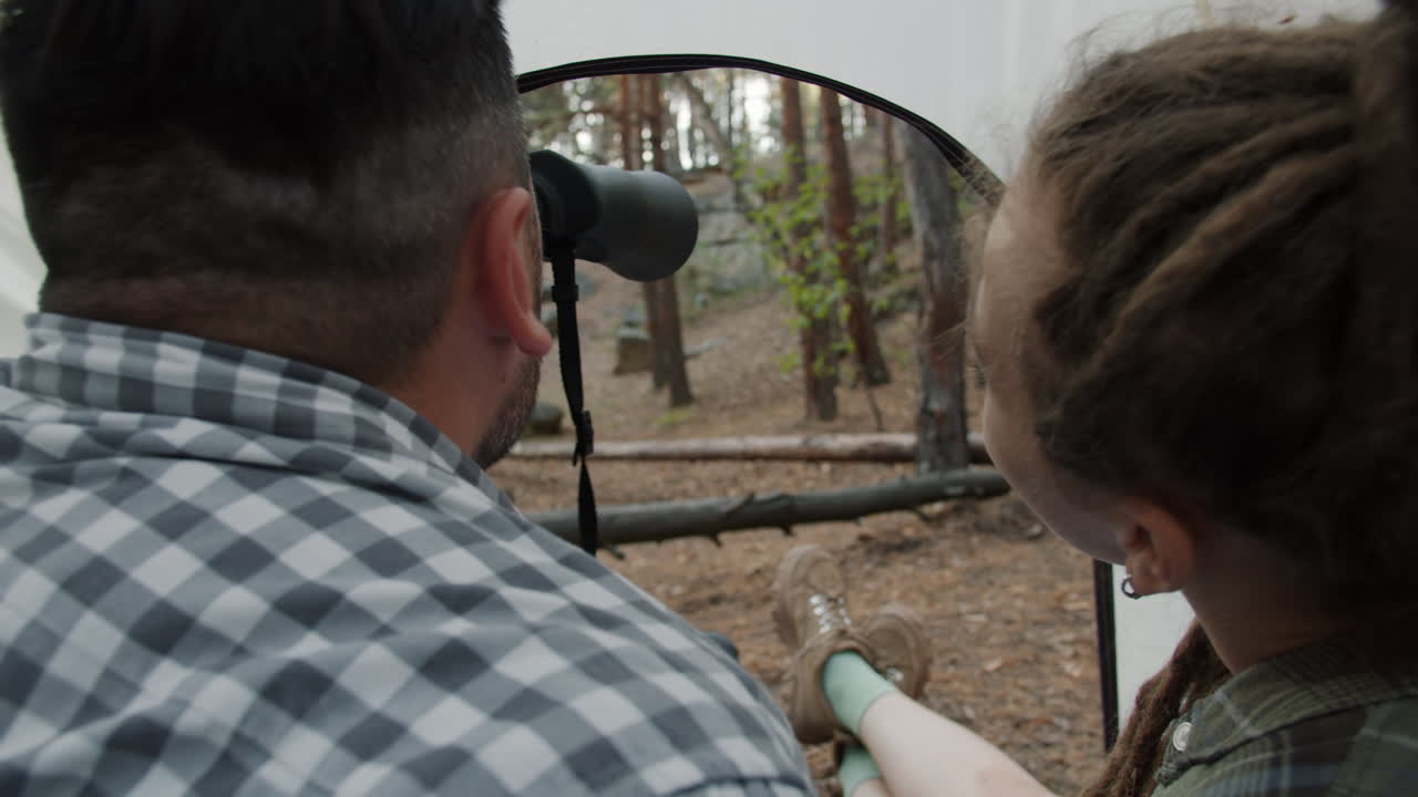 Friends Camping and Wildlife Viewing