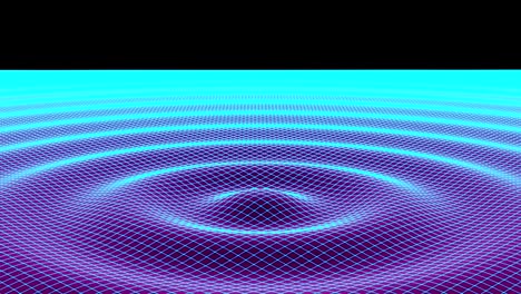 the grid of rippled surface. 3d illustration.