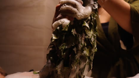 herbal body scrub