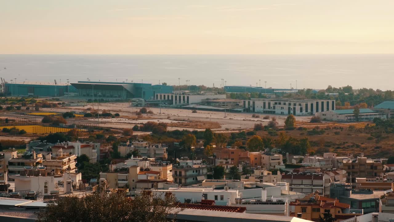 Old Hellinikon Olympic Complex in Athens,Greece.