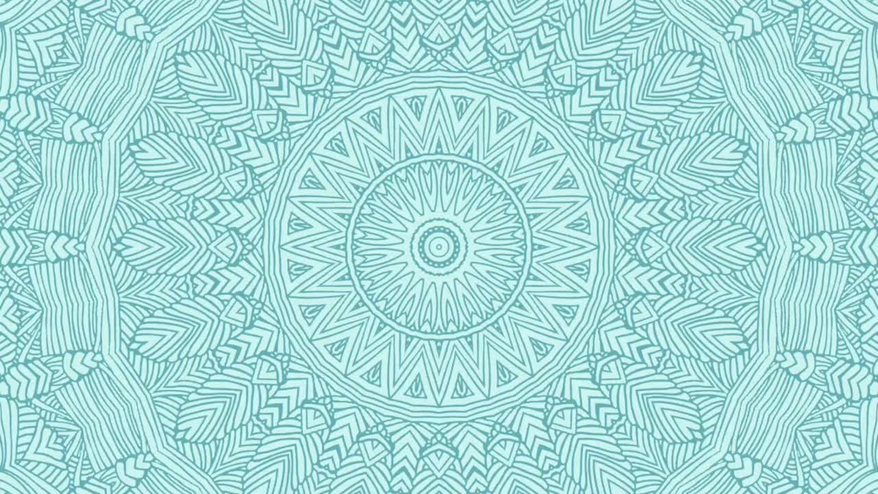 Vettori di animazione mandala blu divino.