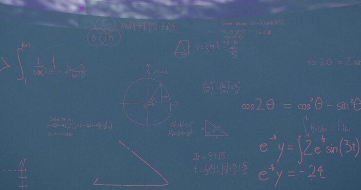 Animation of binary coding on blue background