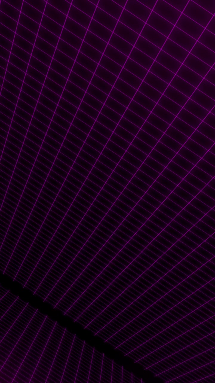Animated Purple Grid Lines Moving in a Retro Digital Space