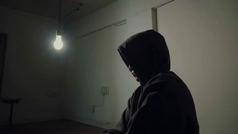 man in a hoodie