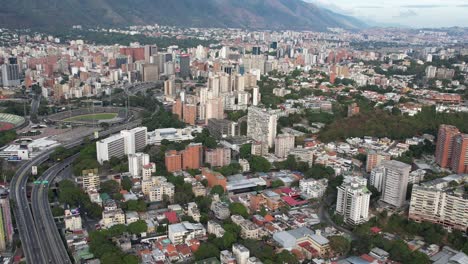 chaguaramos urban area in caracas, venezuela, showcasing cityscape, aerial view