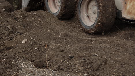 skid steer back flushing soil