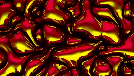 fondo holográfico abstracto en bucle 3d. superficie ondulada con ondas y burbujas. textura vibrante de moda, textil de moda, diseño gráfico, textura metálica animada.