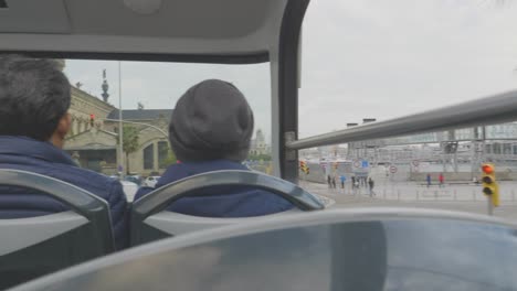 exploring barcelona: city views from a hop-on hop-off bus