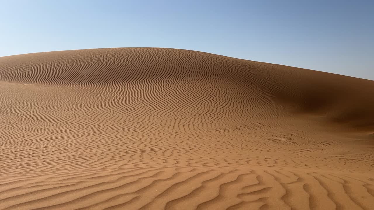 Amazing red sand dunes from the desert.