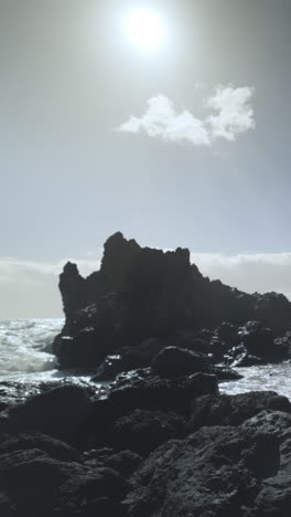 Timelapse-Of-Volcano-De-Bayuyo,-Fuerteventura.