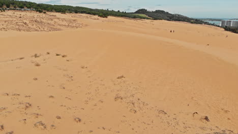 white sand dunes on sunrise mui ne vietnam