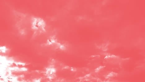 coral coloured clouds time-lapse