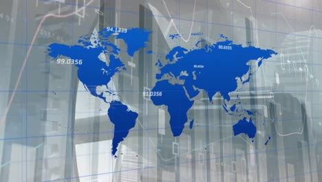 Mapa-Mundial-Con-Números-Contra-El-Procesamiento-De-Datos-Financieros.