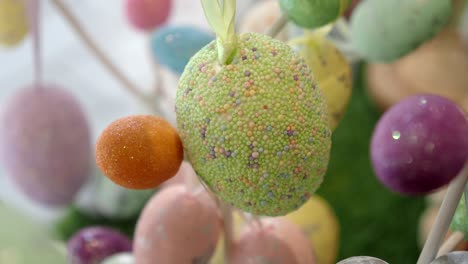colorful easter eggs decor