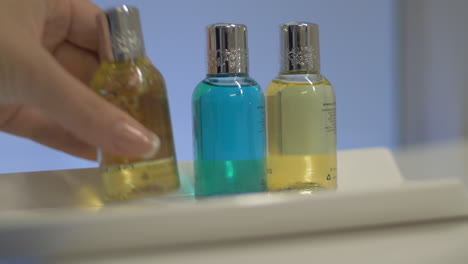 Bath-set-of-four-bottles-in-hotel