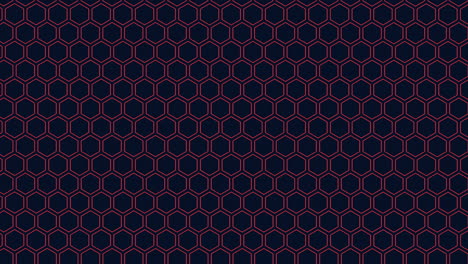 Patrón-Geométrico-Abstracto-Con-Hexágonos-Negros-Y-Rojos