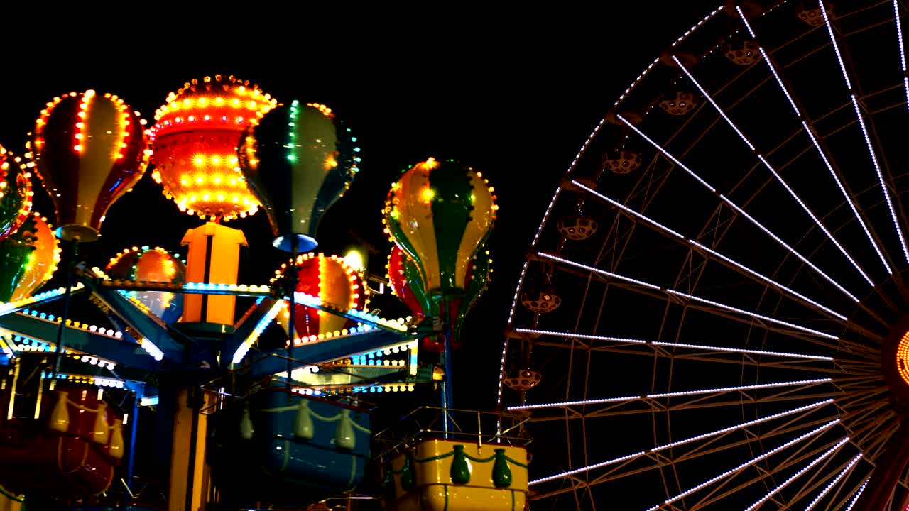 Amusement Park at Night