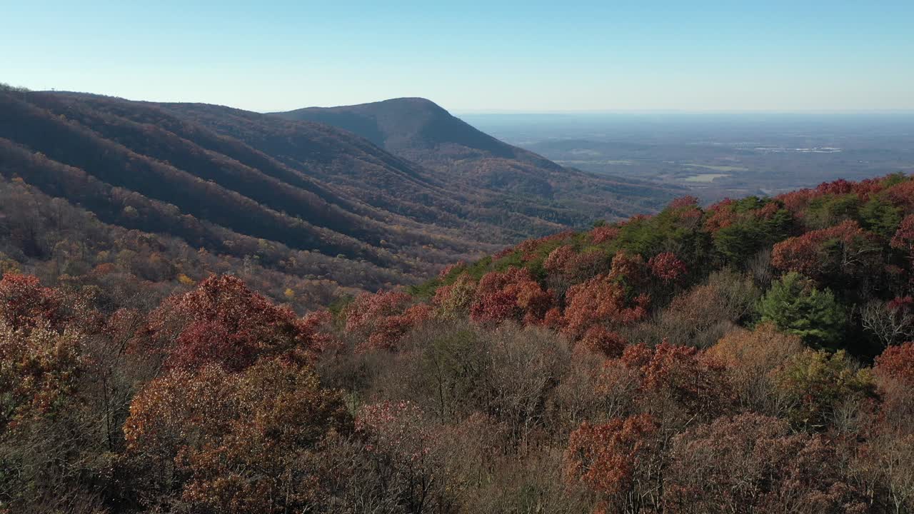 Stunning 4K drone footage of Fort Mountain, Chatsworth, GA, showcasing vibrant autumn mountain views. Perfect for nature, travel, or seasonal projects