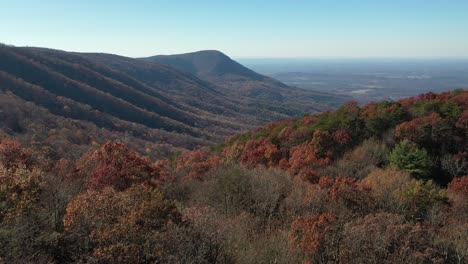 stunning 4k drone footage of fort mountain, chatsworth, ga, showcasing vibrant autumn mountain views. perfect for nature, travel, or seasonal projects