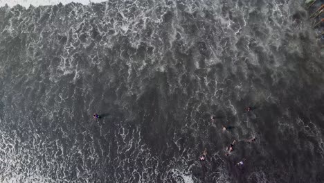 Beautiful-aerial-over-a-black-sand-beach-1