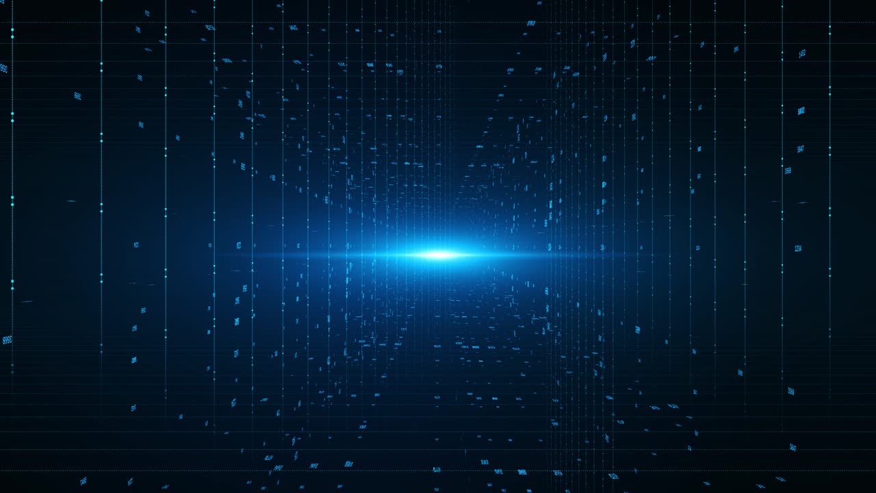 Futuristic digital matrix cyberspace particles digital data network connections any economy